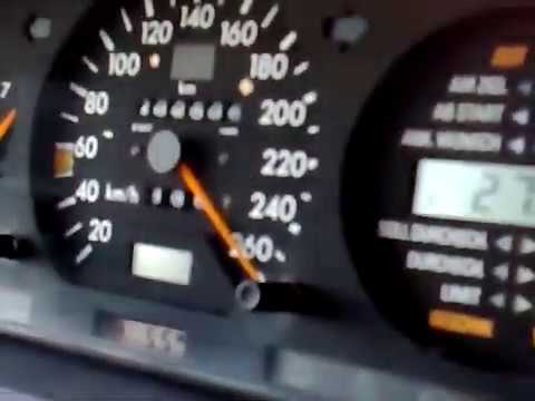 Mercedes-Benz E500 W124 Acceleration from 0 to 260 km/h