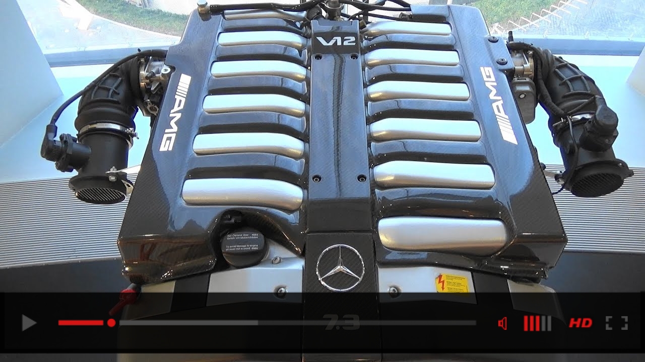 7.3 L V12 Naturally Aspirated Engine (M120) - 50 Years of AMG - Mercedes-Benz Museum Stuttgart