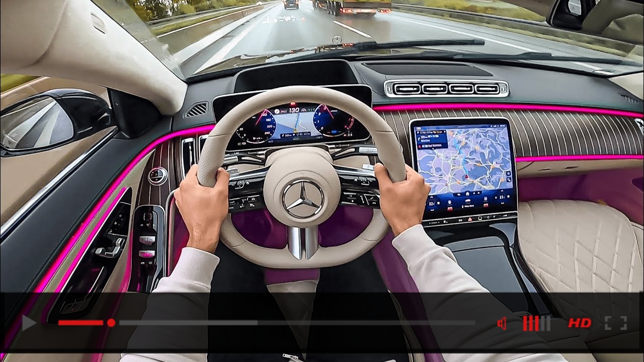 2021 S-CLASS Driving! New S-Class Interior Ambiente Light S580