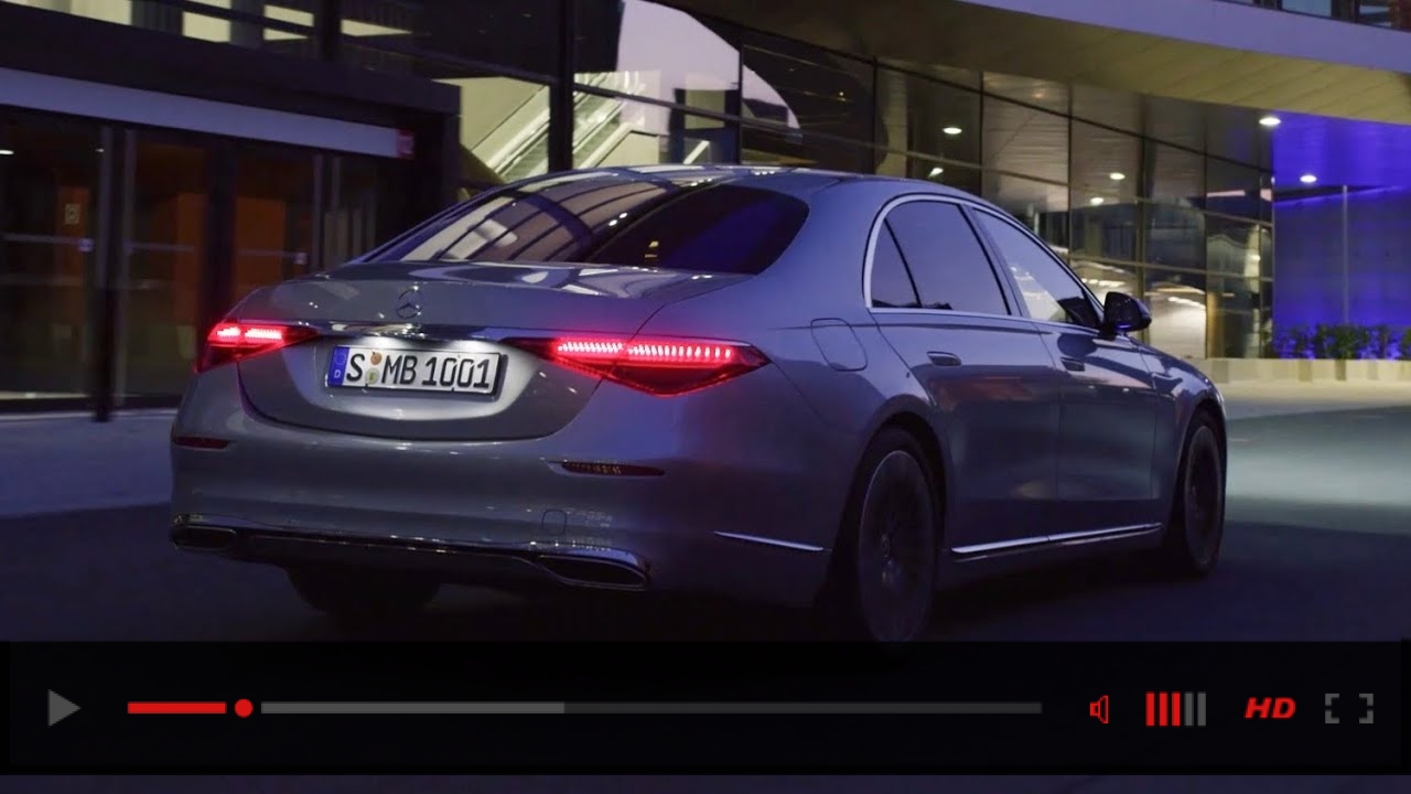 Mercedes S-CLASS 2021 - DRIVING AT NIGHT, new DIGITAL lights in action