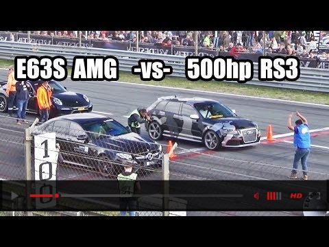 500hp Audi RS3 -vs- Mercedes E63s AMG -vs- 911 Turbo S and more!