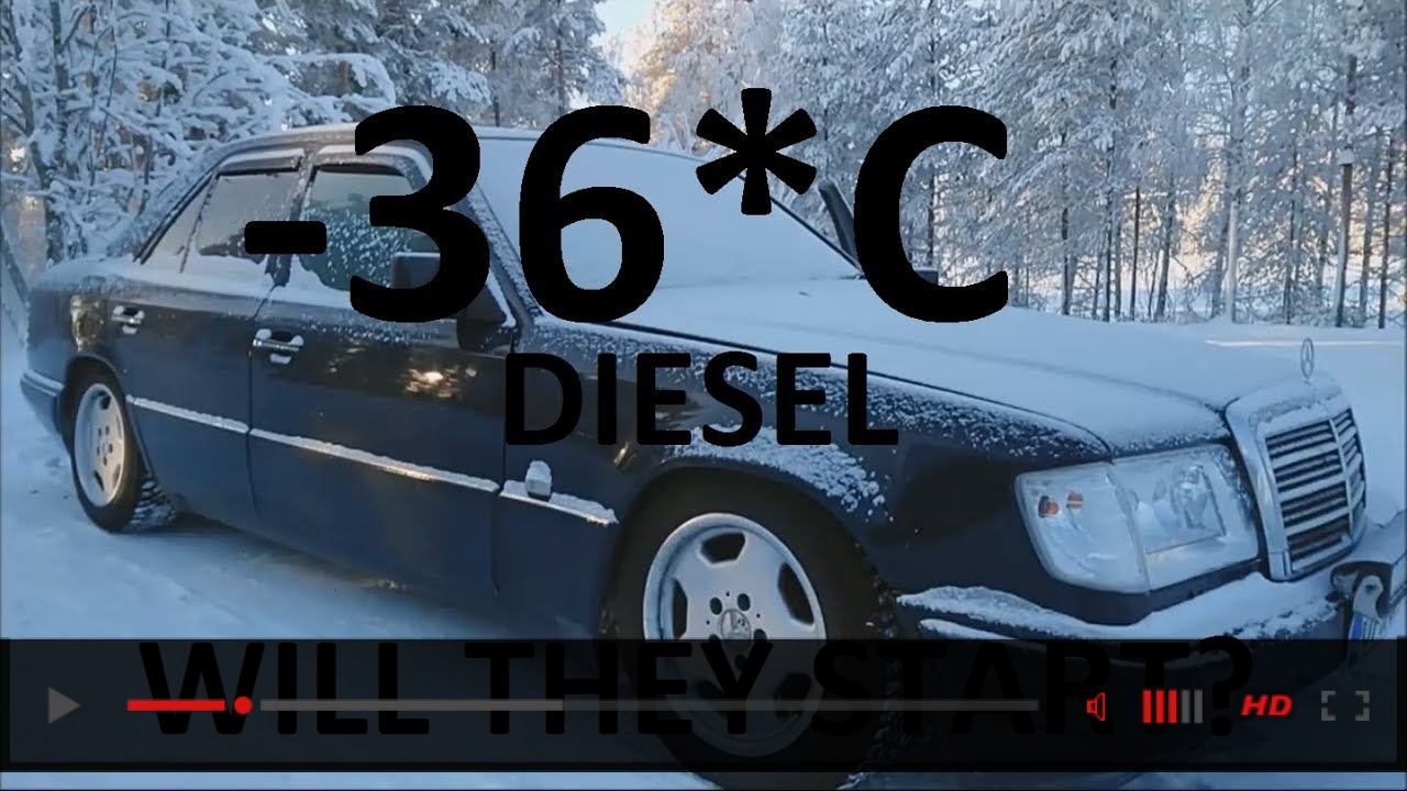 Extreme DIESEL car cold start compilation -40C Siberia