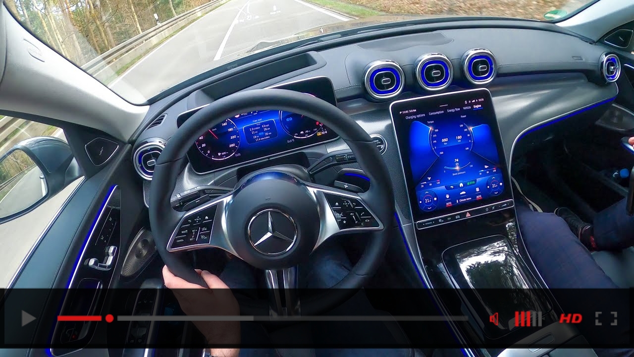 2022 W206 Mercedes C-CLASS Drive! New C-Class Interior Ambiente