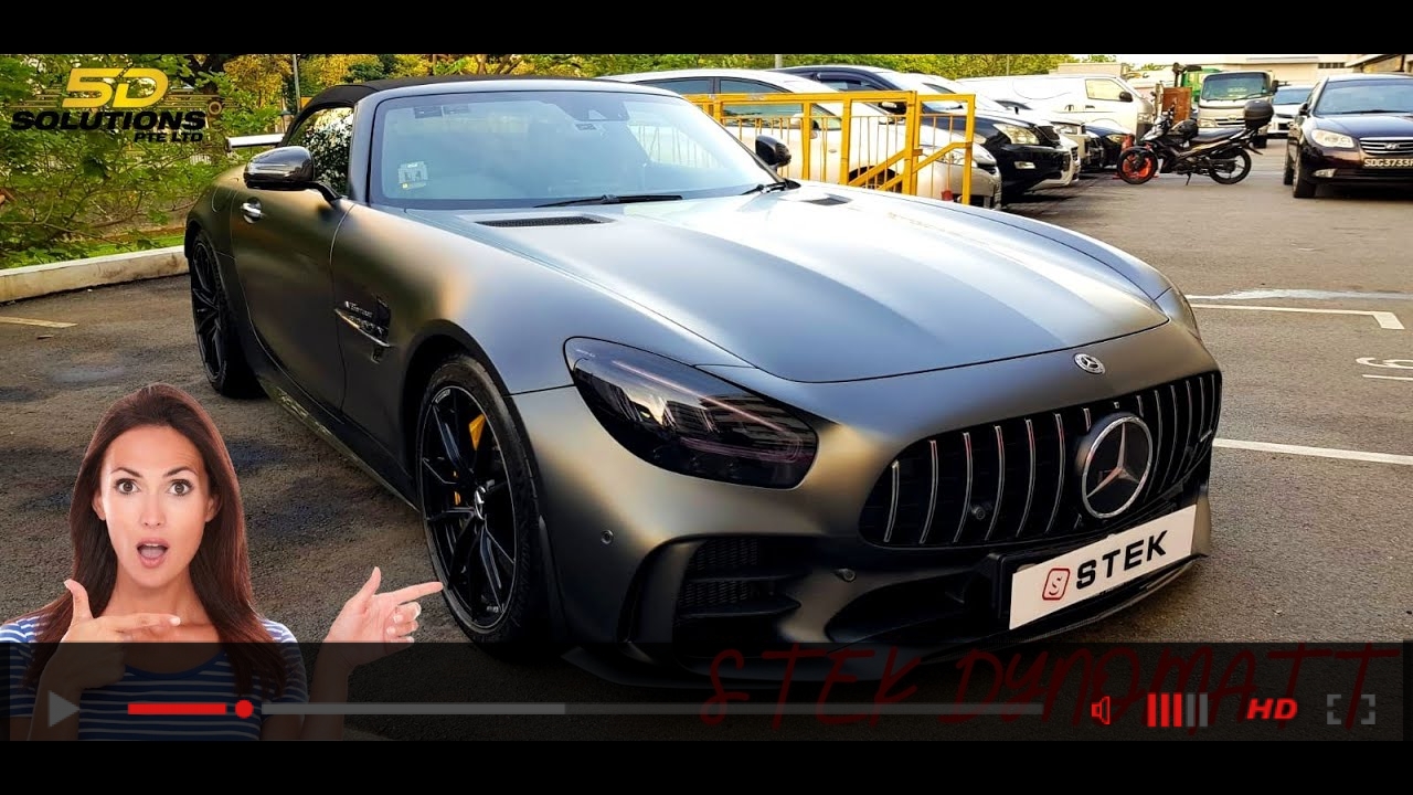 Brand New Mercedes AMG GTR Matte Paintwork protected using Paint Protection Film