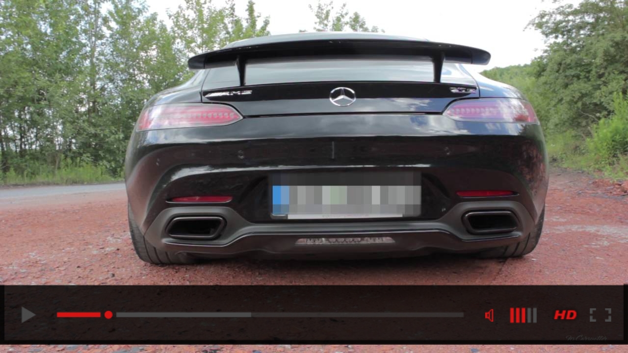MERCEDES AMG GTs EDITION 1 w/ STRAIGHT PIPE | LOUD START UP, EXHAUST AND FLY BY+LAUNCH CONTROLL |