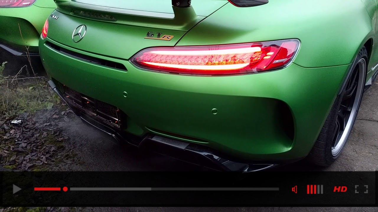 Mercedes Benz AMG GT R cold startup and Rev sound