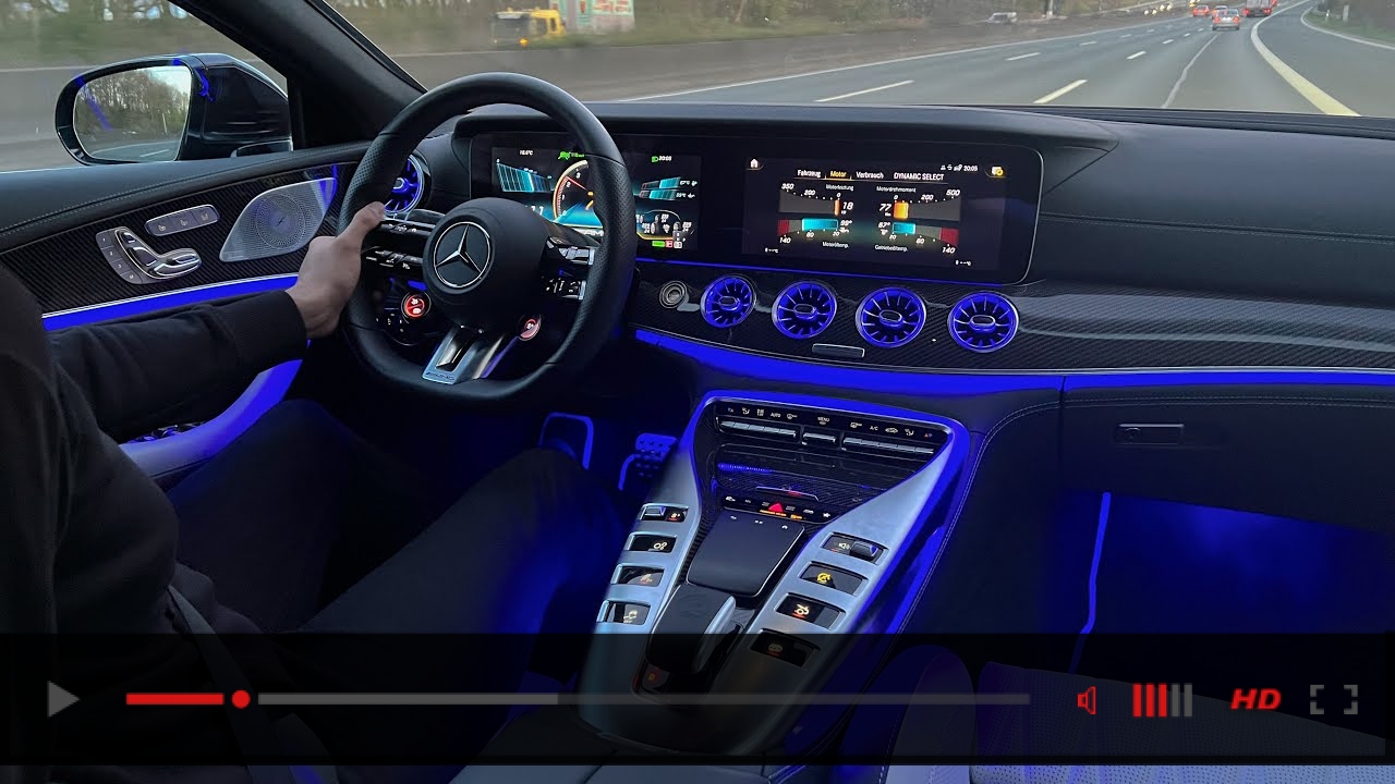 2022 NEW Mercedes AMG GT4 Door FACELIFT POV Drive! New GT53 Interior Ambiente