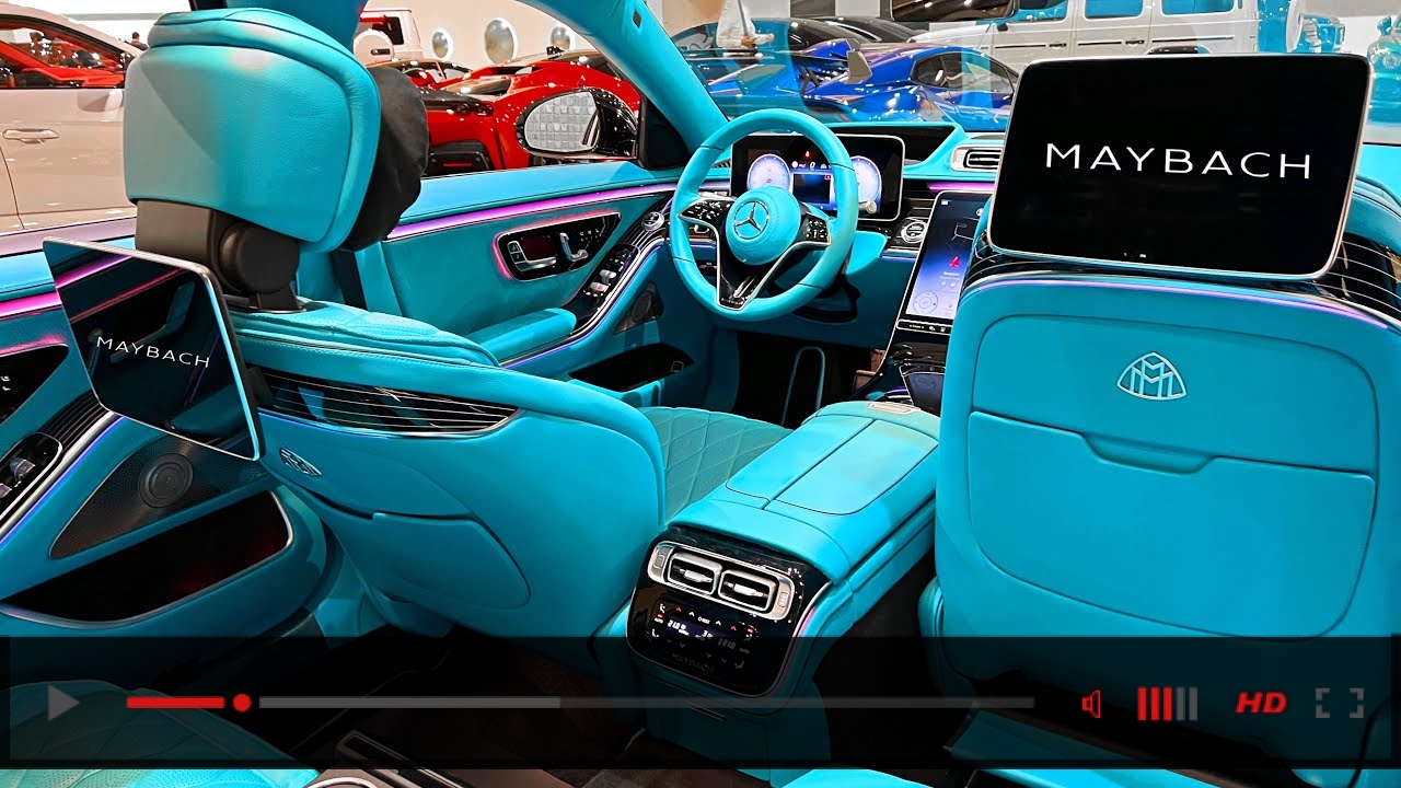 2023 NEW Mercedes S580 MAYBACH with Custom BABY BLUE INTERIOR! Exterior Interior Walkaround