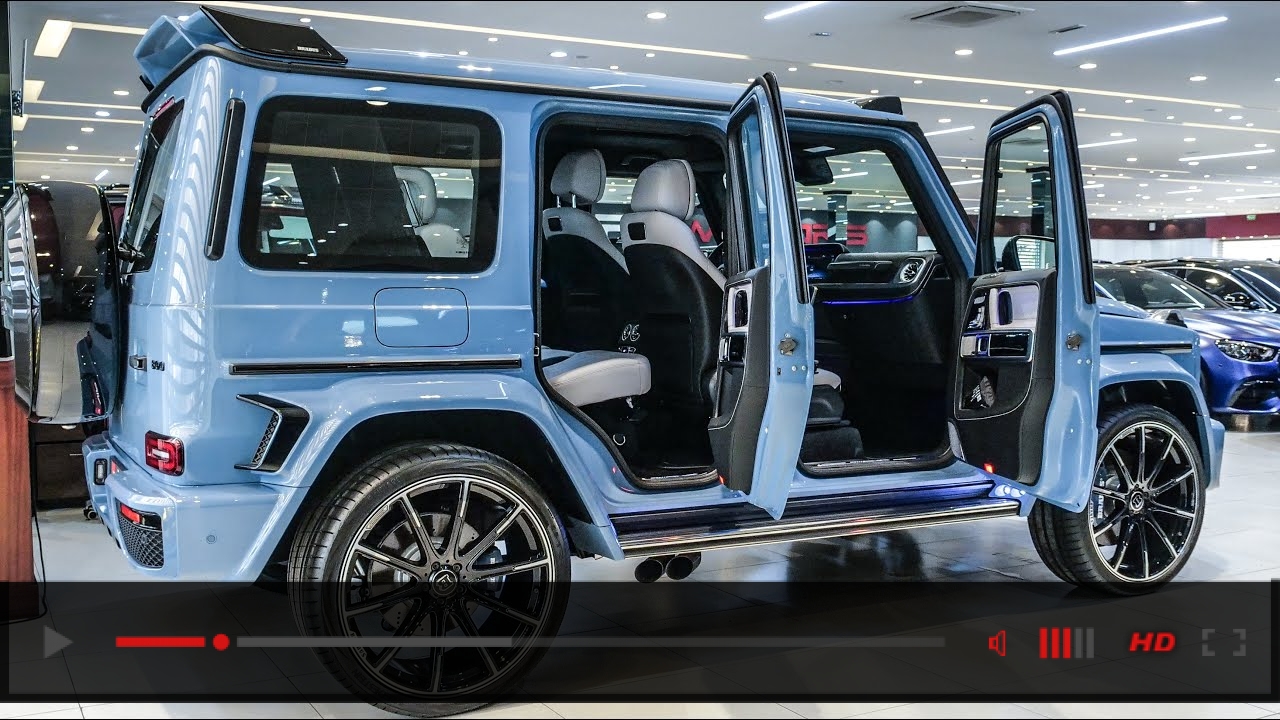 2022 Blue Mercedes Brabus G800 - Ultra-Exotic Luxury SUV in Detail