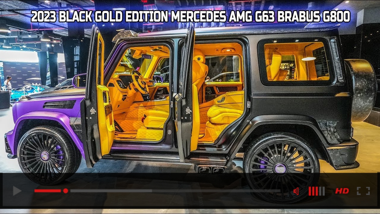 2023 Black Gold Edition Mercedes AMG G63 Brabus G800 | Wild Luxury SUV in 4K