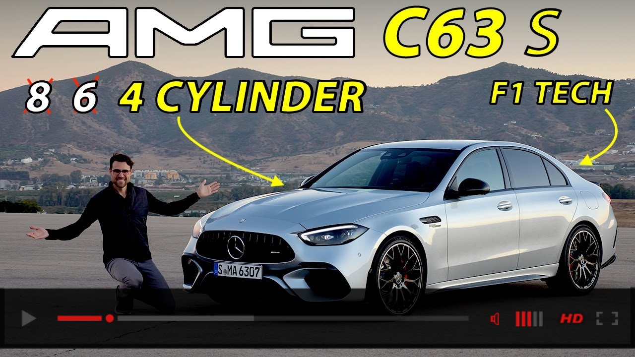 The 2023 Mercedes-AMG C63 S E-Performance is a high-tech machine! DRIVING REVIEW road vs racetrack
