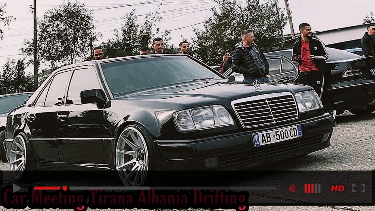 W124 E500 Drifting [Open Diff] Car Meeting Tirana Albania [Frenkie Garage]