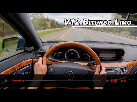 2012 Mercedes Benz S65 AMG - V12 Biturbo ROCKET LIMO POV Drive (Binaural Audio)