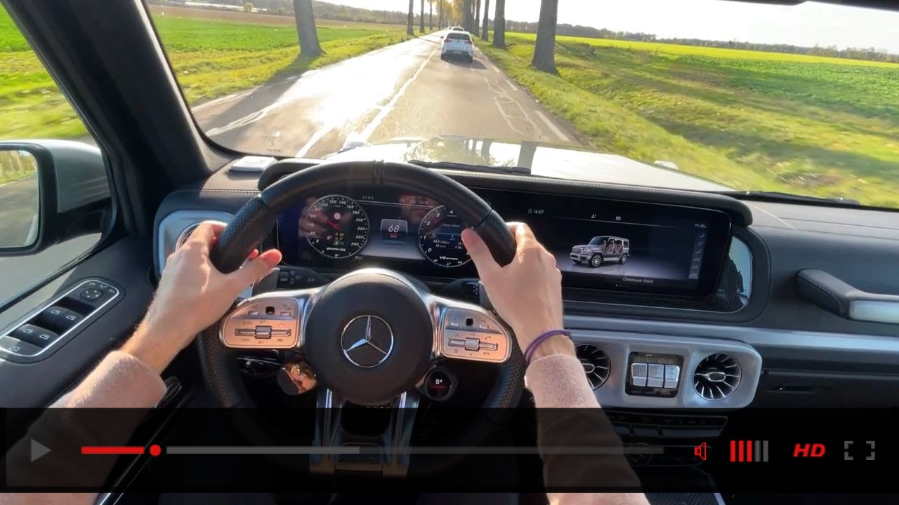 2022 Mercedes G63 AMG POV Driving on the Countryside