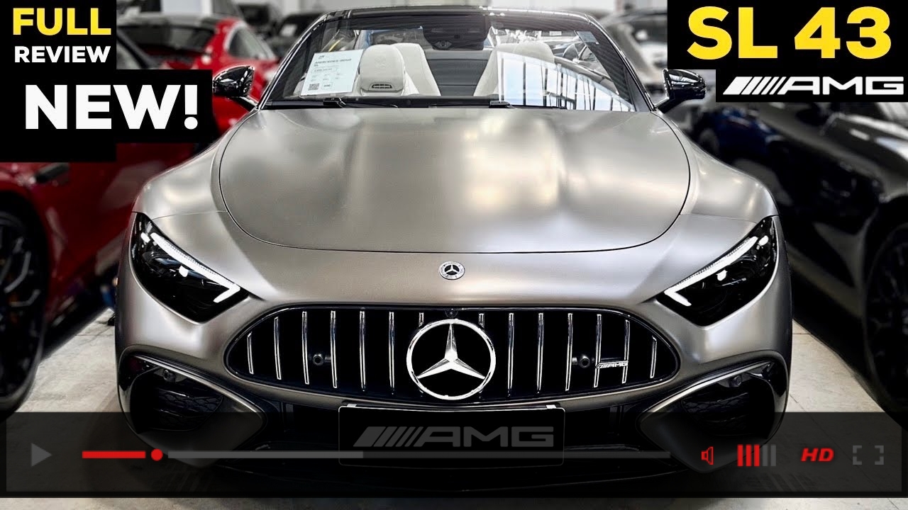 2023 MERCEDES SL 43 AMG NEW FULL In-Depth Review BRUTAL Sound Exterior Interior MBUX Price
