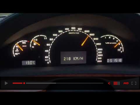 Mercedes-Benz S65 AMG (612HP)(W220) 2004 Acceleration 0-250KM/H
