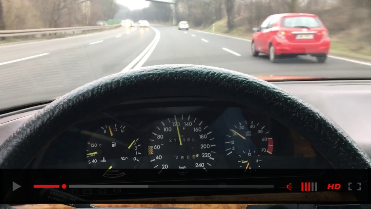 Mercedes W126 SEC 500 1982 driving, cruising, acceleration, v8 sound