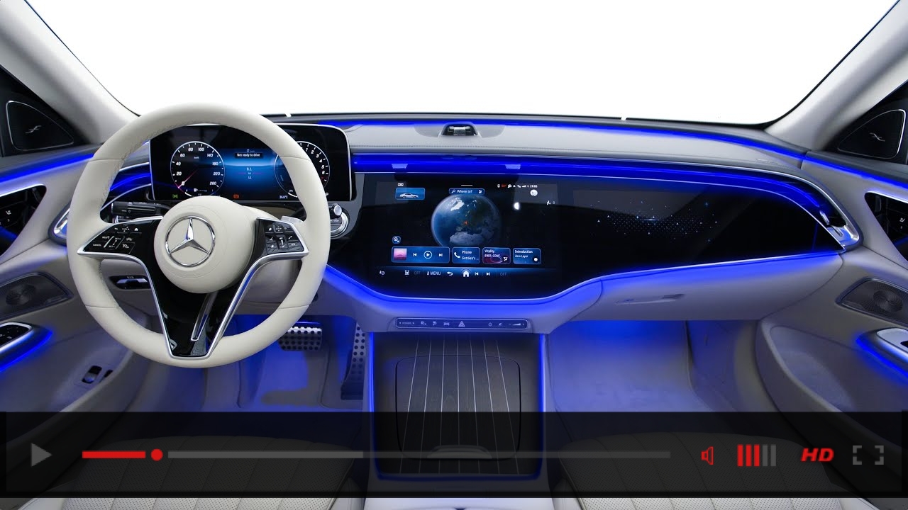 New Mercedes Benz E-Class INTERIOR! Zoom Calls & TikTok NOW?! Ambiente MBOS