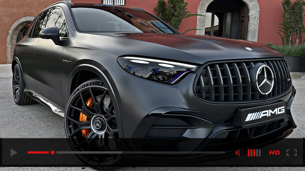 NEW 2024 Mercedes GLC63 AMG +SOUND! 4 Cylinder Hybrid AMG? Exterior Interior Review 4K